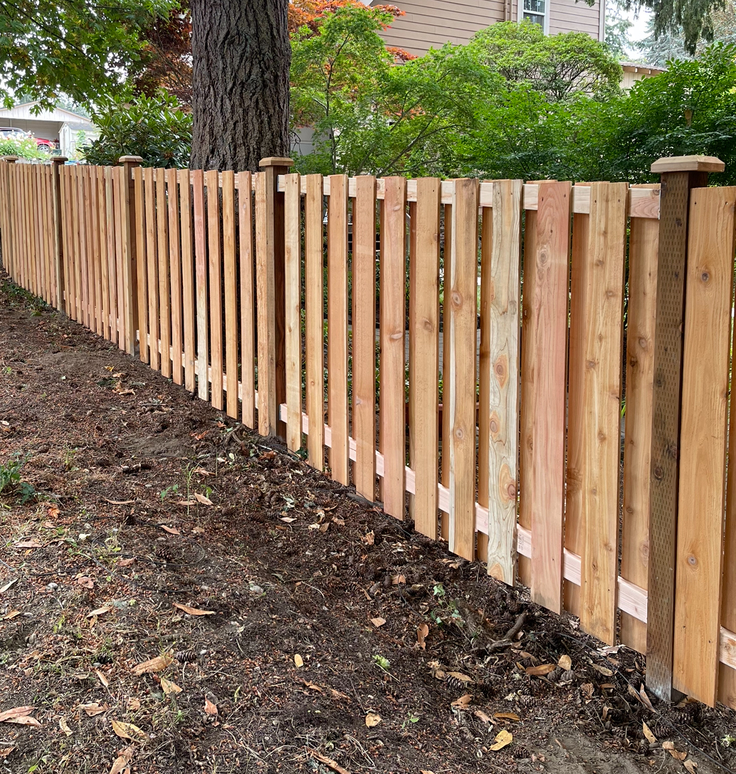 Shadow Box Cedar Fence