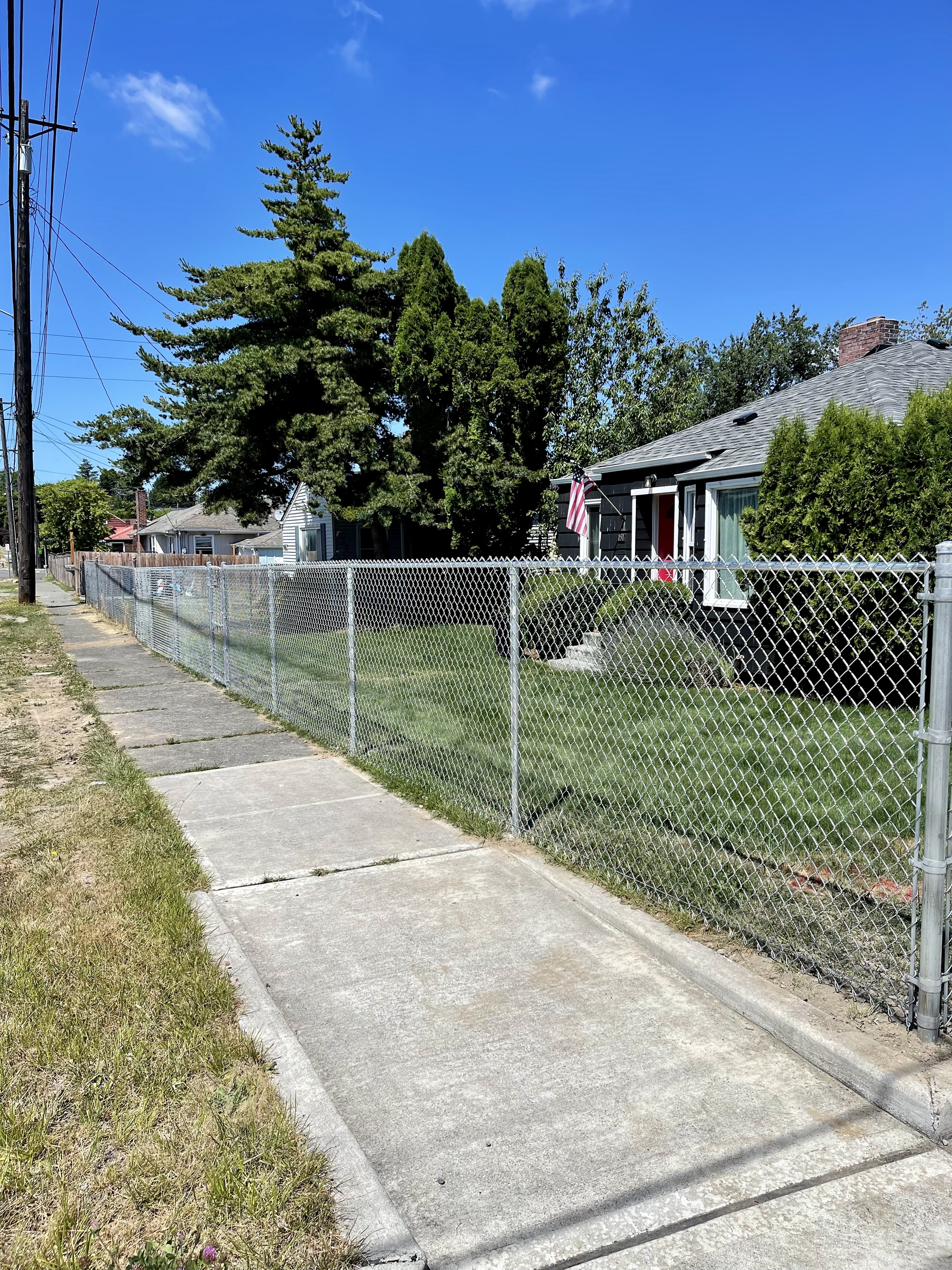 Galvanized Residential Chainlink