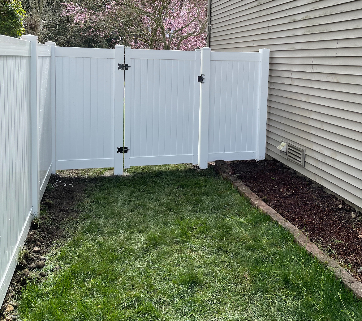 White Vinyl Fence